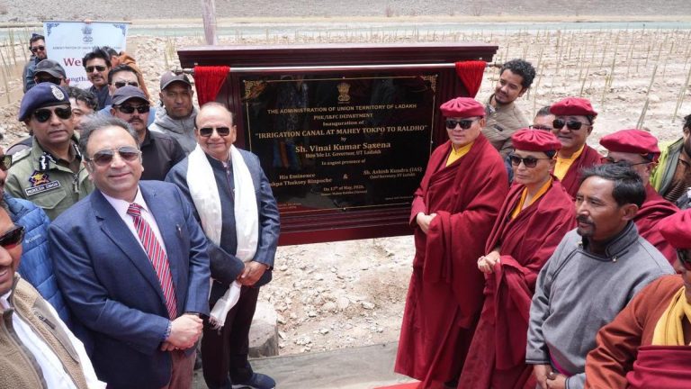 Ladakh’s high-altitude Changthang region gets irrigation canal at 14,000 feet- NSP NEWS
